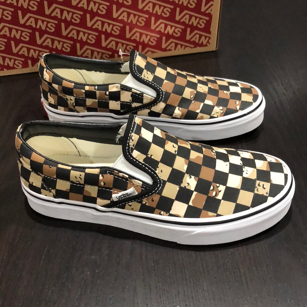 Vans Classic Slip-On Checkerboard Camo Desert
